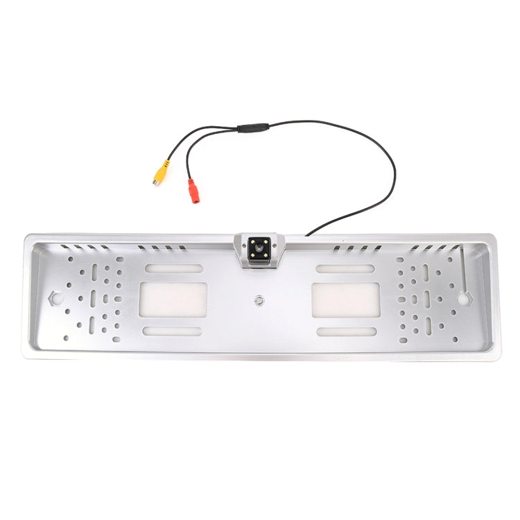 JX-9488 720x540 Effective Pixel NTSC 60HZ CMOS II Universal Waterproof Car Rear View Backup Camera with 2W 80LM 5000K White Light 4LED Lamp, DC 12V, Wire Length: 4m(Silver) - free shipping - PMC TechLife - Order now!