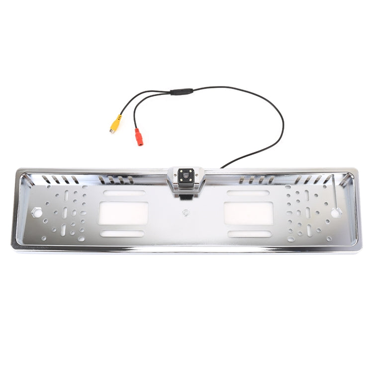 JX-9488 720x540 Effective Pixel NTSC 60HZ CMOS II Universal Waterproof Car Electroplated Silver Rear View Backup Camera with 2W 80LM 5000K White Light 4LED Lamp, DC 12V, Wire Length: 4m - Rear View Cameras by PMC TechLife | Online Shopping South Africa | PMC TechLife | Buy Now Pay Later Mobicred