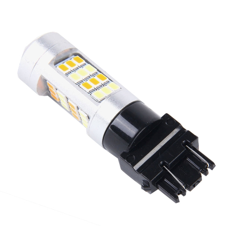 2 PCS T25/3157 10W 1000 LM 6000K White + Yellow Light Turn Signal Light with 42 SMD-2835-LED Lamps And Len. DC 12-24V - Arrow Turn Lights by PMC TechLife | Online Shopping South Africa | PMC TechLife | Buy Now Pay Later Mobicred
