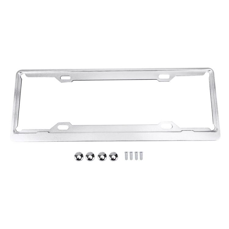 2 PCS Car License Plate Aerospace Aluminum Bracket Frame Holder Stand Mount, Size: 440mm x 140mm(Silver) - free shipping - PMC TechLife - Order now!