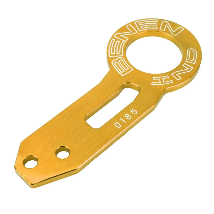 Benen Aluminum Alloy Rear Tow Towing Hook Trailer Ring for Universal Car Auto with Two Screw Holes(Gold) - Towing Bars by PMC TechLife | Online Shopping South Africa | PMC TechLife | Buy Now Pay Later Mobicred