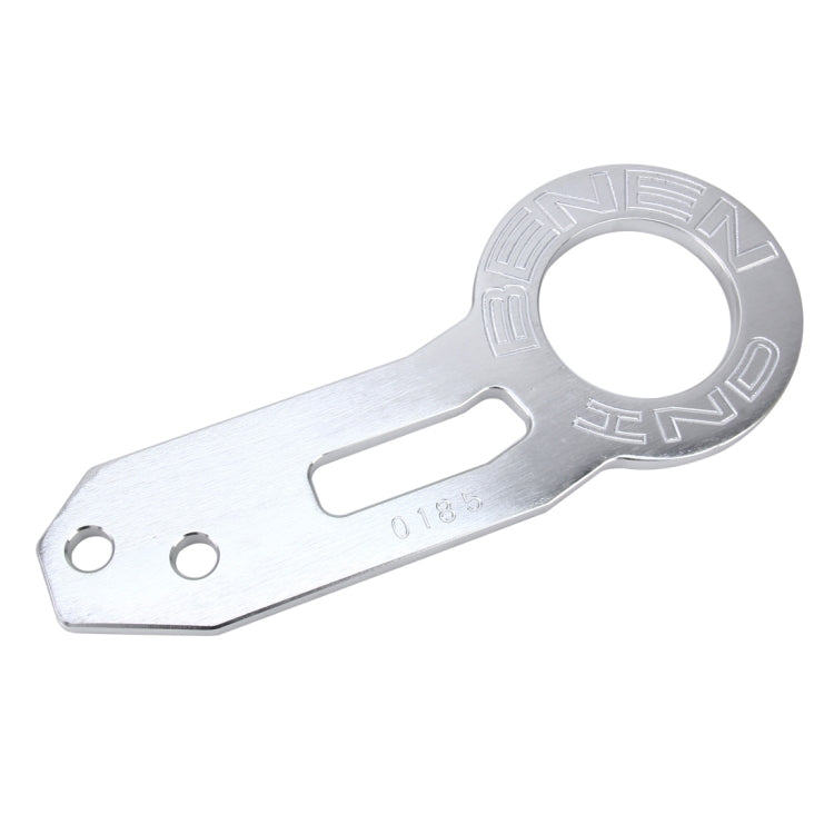 Benen Aluminum Alloy Rear Tow Towing Hook Trailer Ring for Universal Car Auto with Two Screw Holes(Silver) - Towing Bars by PMC TechLife | Online Shopping South Africa | PMC TechLife | Buy Now Pay Later Mobicred