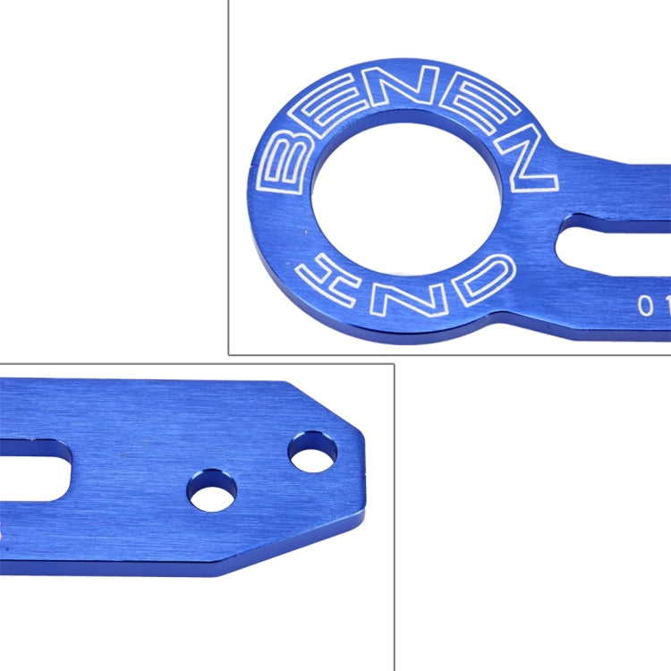 Benen Aluminum Alloy Rear Tow Towing Hook Trailer Ring for Universal Car Auto with Two Screw Holes(Blue) - Towing Bars by PMC TechLife | Online Shopping South Africa | PMC TechLife | Buy Now Pay Later Mobicred