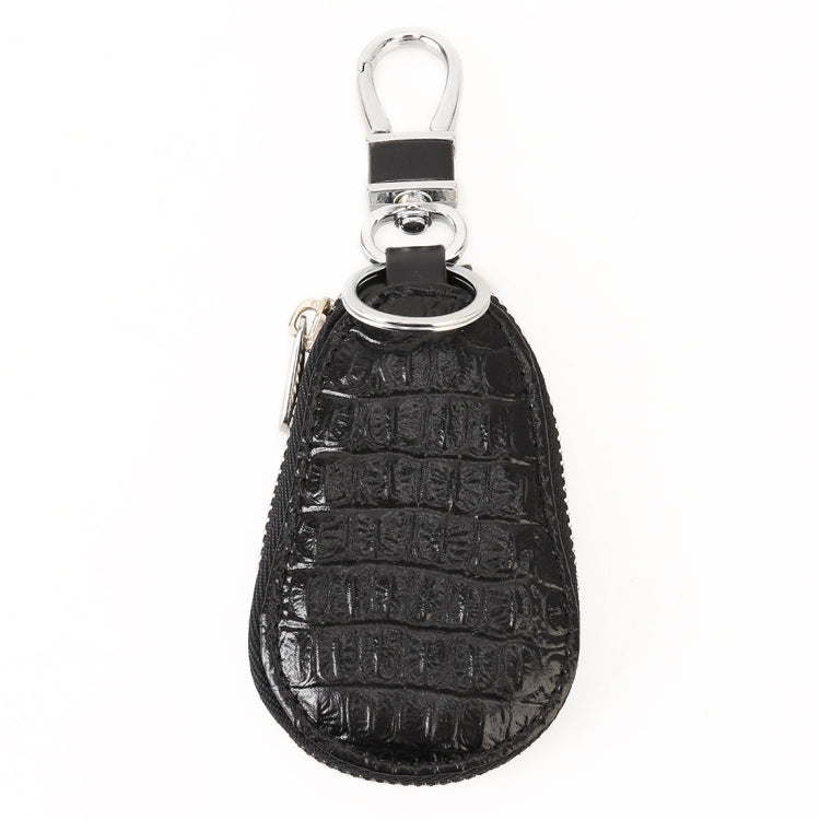 Universal Leather Crocodile Texture Waist Hanging Zipper Wallets Key Holder Bag (No Include Key)(Black) - Car Key Cases by PMC TechLife | Online Shopping South Africa | PMC TechLife | Buy Now Pay Later Mobicred