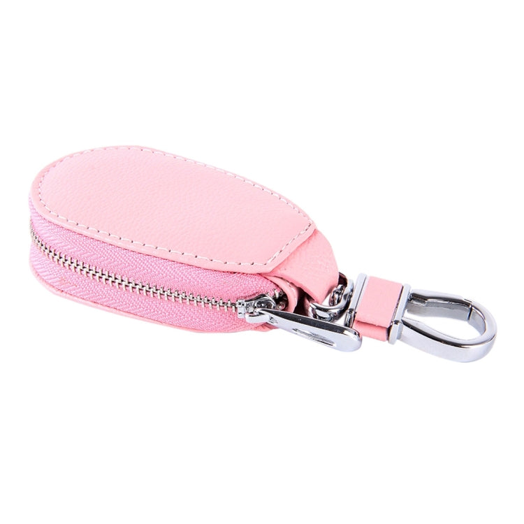 Universal Leather Crocodile Texture Waist Hanging Zipper Wallets Key Holder Bag (No Include Key)(Pink) - Car Key Cases by PMC TechLife | Online Shopping South Africa | PMC TechLife | Buy Now Pay Later Mobicred