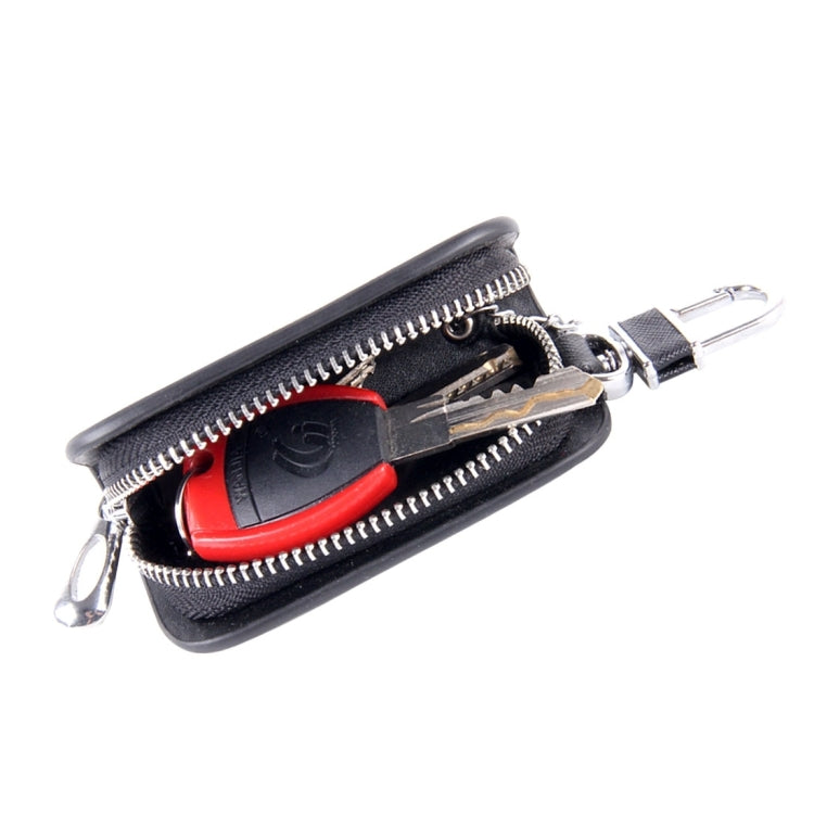 Universal Leather Denim Texture Waist Hanging Zipper Wallets Key Holder Bag (No Include Key)(Black) - Car Key Cases by PMC TechLife | Online Shopping South Africa | PMC TechLife | Buy Now Pay Later Mobicred