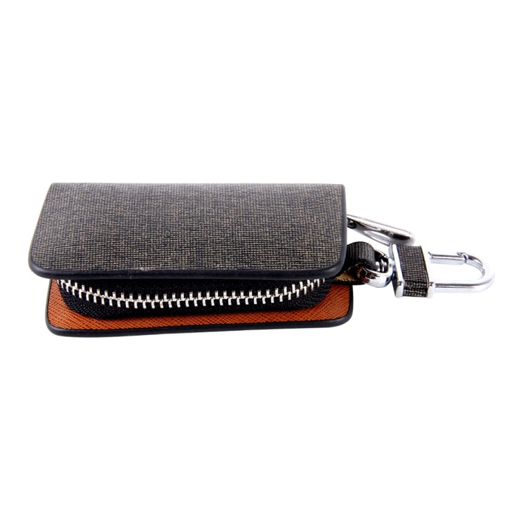 Universal Leather Knead Skin Texture Waist Hanging Zipper Wallets Key Holder Bag (No Include Key)(Black) - Car Key Cases by PMC TechLife | Online Shopping South Africa | PMC TechLife | Buy Now Pay Later Mobicred