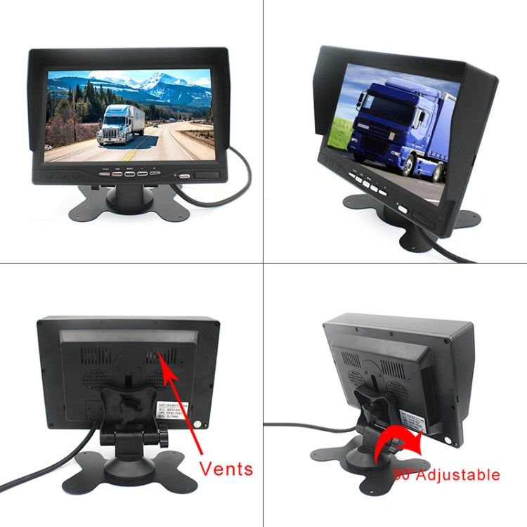 PZ612-AHD IP67 120 Degree Car AHD 1080P 2 Megapixels 7 inch 1-Way Rearview Mirror Monitor, Night Vision Full Color - Rear View Cameras by PMC TechLife | Online Shopping South Africa | PMC TechLife | Buy Now Pay Later Mobicred