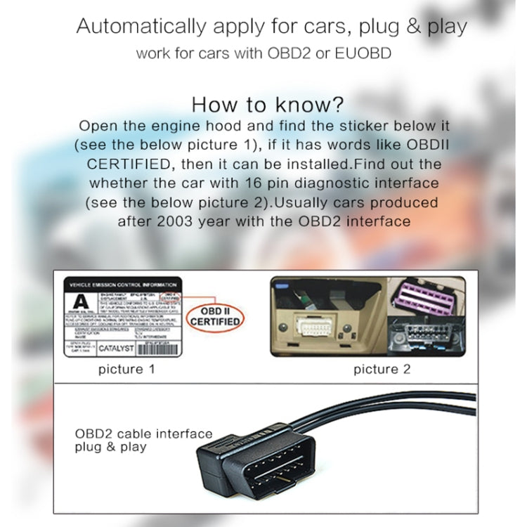 T100 OBD2 4 inch Vehicle-mounted Head Up Display Security System, Support Car Speed / Engine Revolving Speed Display / Instantaneous Fuel Consumption / Detection and Elimination Fault Code - free shipping - PMC TechLife - Order now!
