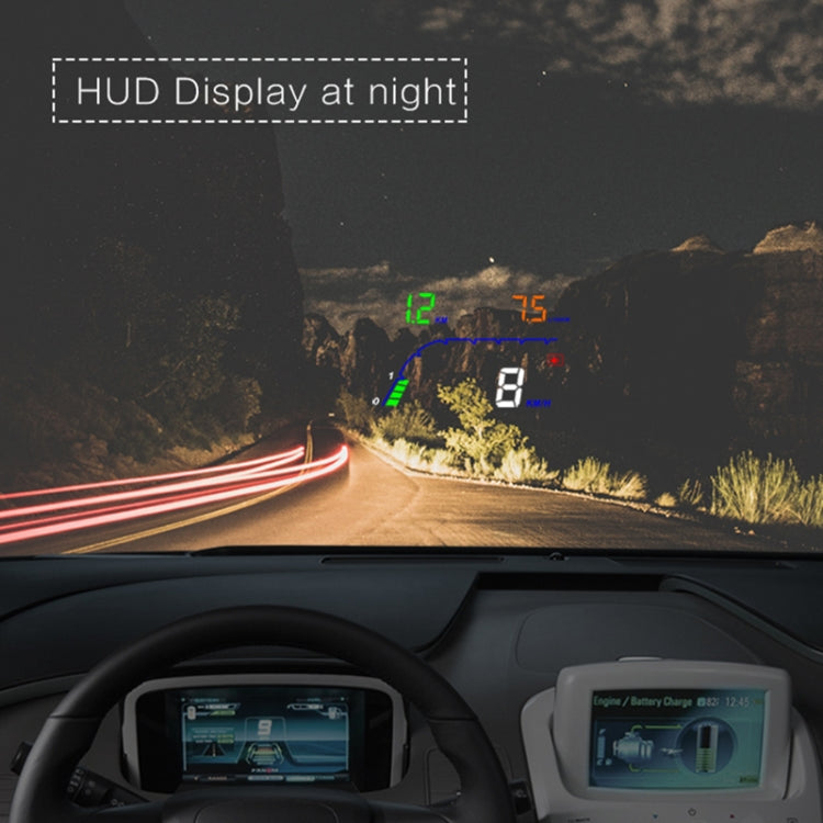 T100 OBD2 4 inch Vehicle-mounted Head Up Display Security System, Support Car Speed / Engine Revolving Speed Display / Instantaneous Fuel Consumption / Detection and Elimination Fault Code - free shipping - PMC TechLife - Order now!