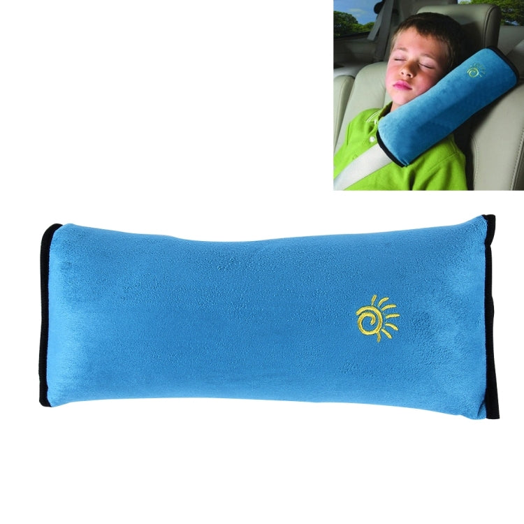 2 PCS Children Baby Safety Strap Soft Headrest Neck Support Pillow Shoulder Pad for Car Safety Seatbelt(Blue) - free shipping - PMC TechLife - Order now!