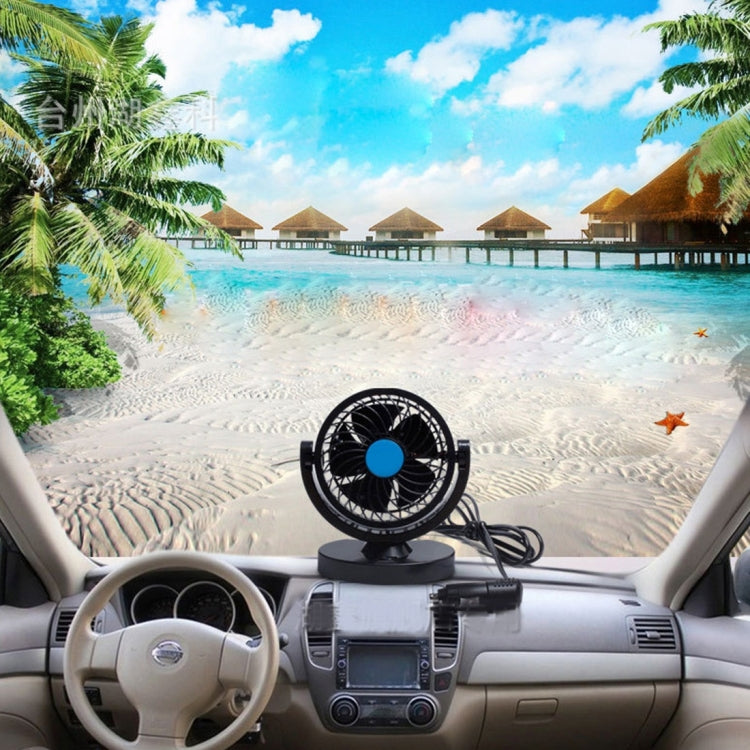 HUXIN HX-T305 3W 360 Degree Adjustable Rotation Low Noise Mini Electric Car Fan, DC 12V - Heating & Fans by PMC TechLife | Online Shopping South Africa | PMC TechLife | Buy Now Pay Later Mobicred