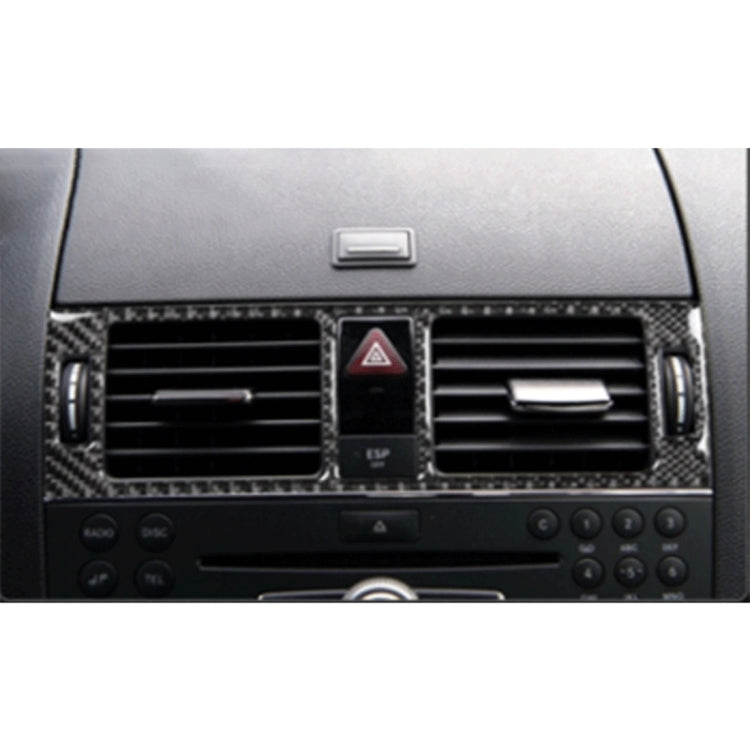 Car Dashboard Air Conditioning Frame Carbon Fiber Decorative Sticker for Mercedes-Benz W204 - Car Interior Mouldings by PMC TechLife | Online Shopping South Africa | PMC TechLife