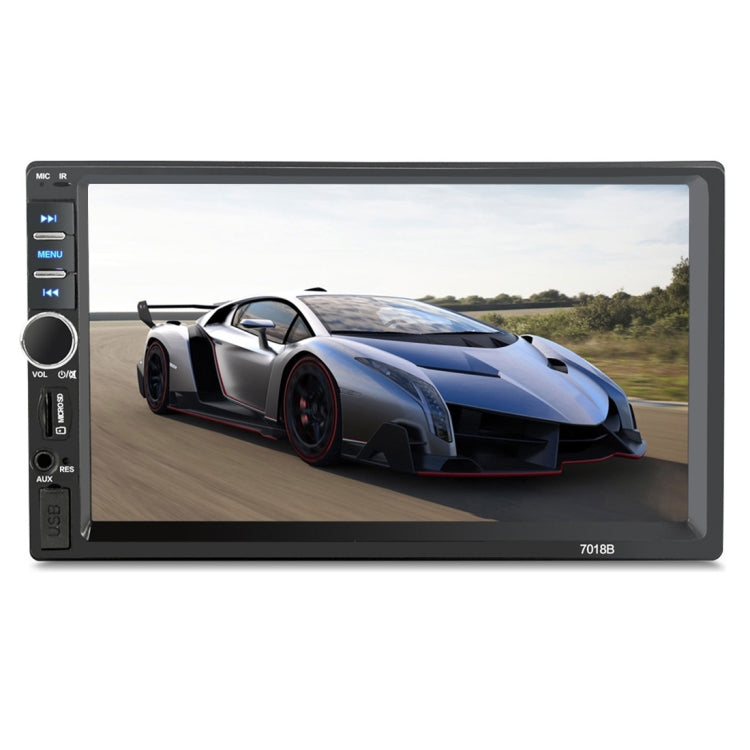 7018B 7.0 inch HD Touch Screen Dual DIN Car Radio Bluetooth Stereo MP3 / MP4 / MP5 Player with Remote Control, with Rearview Camera, 6800 Module, Support  FM / TF Card / USB Flash Disk - Car MP3 & MP4 & MP5 by PMC TechLife | Online Shopping South Africa | PMC TechLife | Buy Now Pay Later Mobicred