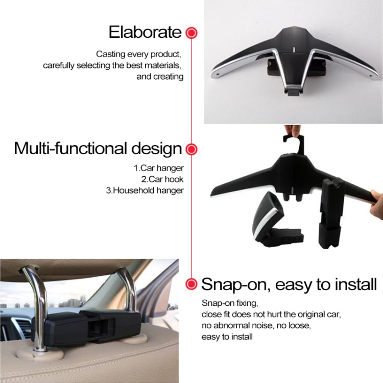Creative Multi-functional Auto Car Seat Hanger Holder Hooks Clips for Bag Purse Cloth - Seat Accessories by PMC TechLife | Online Shopping South Africa | PMC TechLife | Buy Now Pay Later Mobicred
