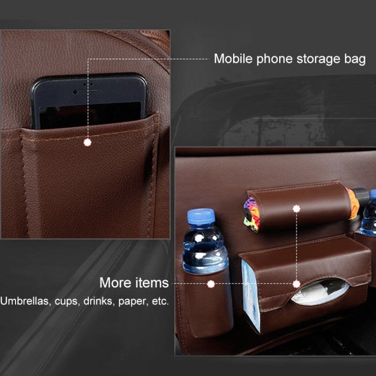 Multifunction Car Seat Pockets Folding Storage Bag (Coffee) - Stowing Tidying by PMC TechLife | Online Shopping South Africa | PMC TechLife | Buy Now Pay Later Mobicred