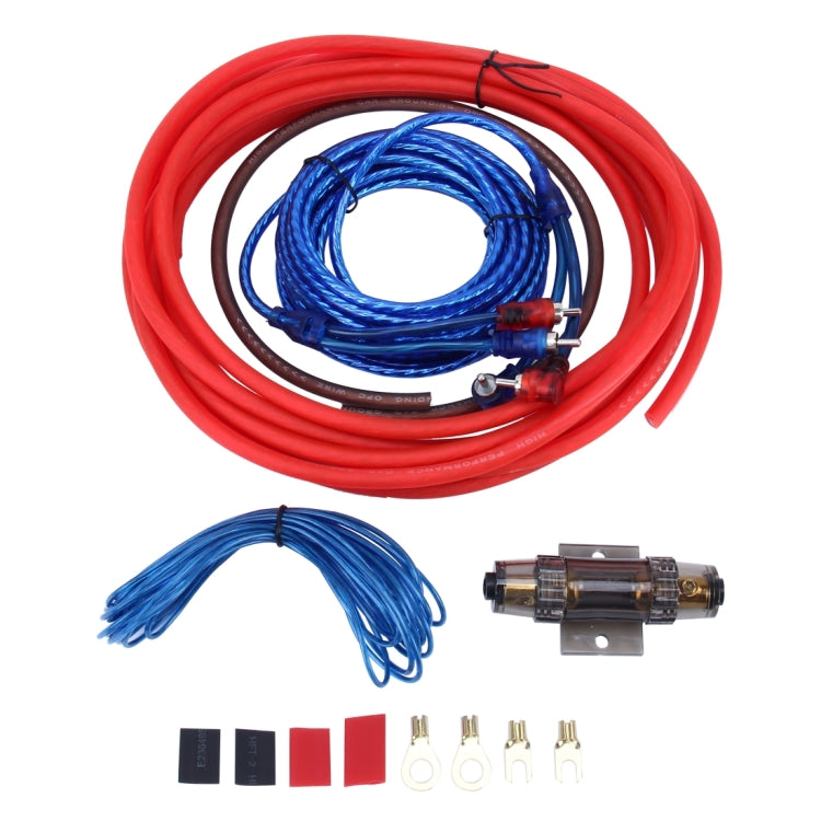 1200W 8GA Car Copper Clad Aluminum Power Subwoofer Amplifier Audio Wire Cable Kit with 60Amp Fuse Holder - DIY Cables by PMC TechLife | Online Shopping South Africa | PMC TechLife | Buy Now Pay Later Mobicred