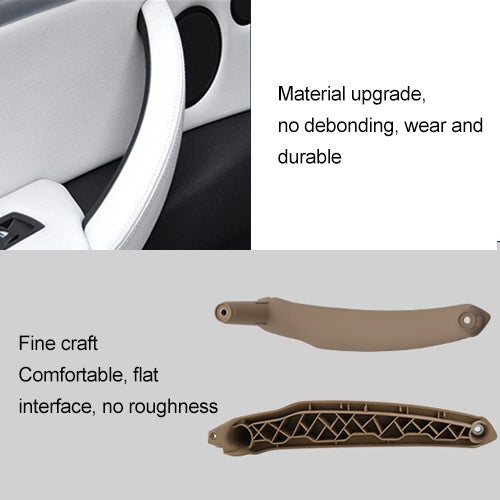 Car Interior Left Handle Inner Door Armrest Panel Pull 51416969401 for BMW X5 / X6, Left Drive(Brown) - Door Handles by PMC TechLife | Online Shopping South Africa | PMC TechLife | Buy Now Pay Later Mobicred