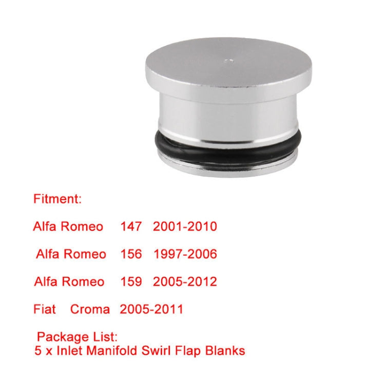 5 PCS Car Modified Inlet Manifold Swirl Flap Blanks Intake Manifold Valve Cylinder Head Screw X8R0077 / 55210202 / 55210201 for Alfa Romeo - free shipping - PMC TechLife - Order now!