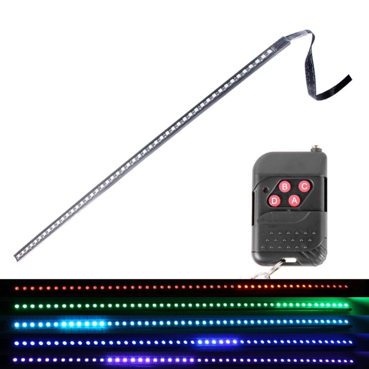 5050 20W 48 LED RGB Car Truck Remote Colorful Knight Rider LED Strobe Scanner Flash Strip Light, DC 12V  Cable Length: 130cm(Colorful Light) - Decorative Lights by PMC TechLife | Online Shopping South Africa | PMC TechLife | Buy Now Pay Later Mobicred