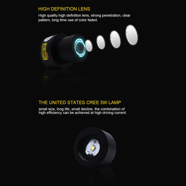 2 PCS DC 8-36V Ghost Shadow Courtesy Angel Wings Projection Lamp Car Door LED Welcome Lights(Ice Blue Light) - free shipping - PMC TechLife - Order now!