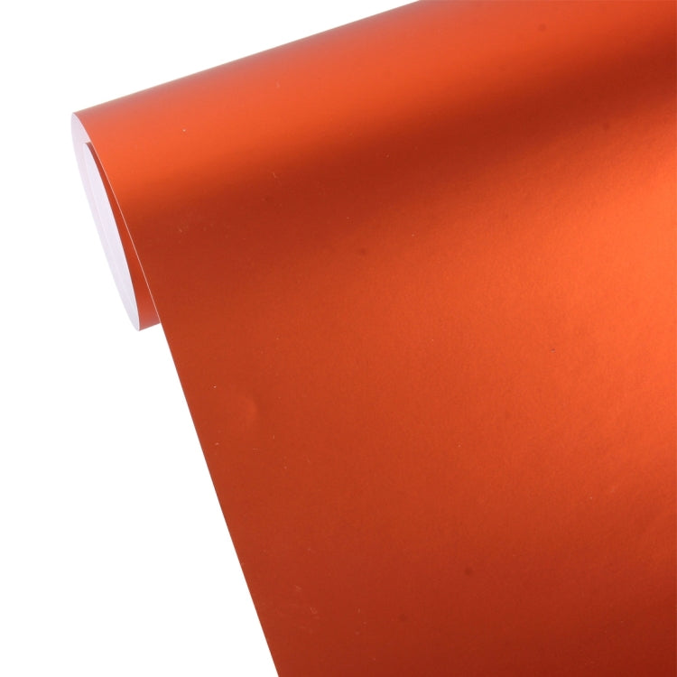 8m * 0.5m Ice Blue Metallic Matte Icy Ice Car Decal Wrap Auto Wrapping Vehicle Sticker Motorcycle Sheet Tint Vinyl Air Bubble Sticker(Orange) - Auto Film by PMC TechLife | Online Shopping South Africa | PMC TechLife | Buy Now Pay Later Mobicred