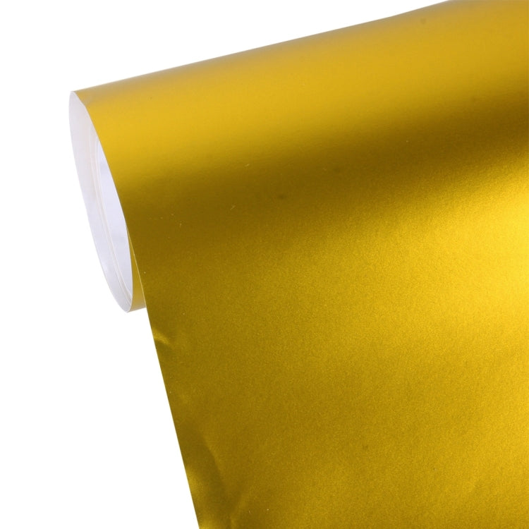 8m * 0.5m Ice Blue Metallic Matte Icy Ice Car Decal Wrap Auto Wrapping Vehicle Sticker Motorcycle Sheet Tint Vinyl Air Bubble Sticker(Gold) - Auto Film by PMC TechLife | Online Shopping South Africa | PMC TechLife | Buy Now Pay Later Mobicred