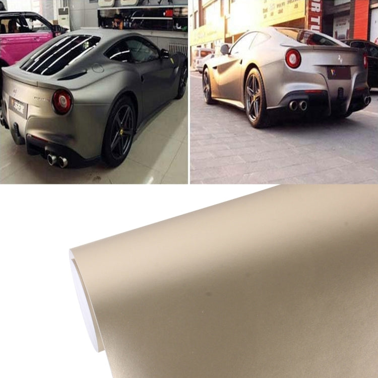 8m * 0.5m Ice Blue Metallic Matte Icy Ice Car Decal Wrap Auto Wrapping Vehicle Sticker Motorcycle Sheet Tint Vinyl Air Bubble Sticker(Rose Gold) - Auto Film by PMC TechLife | Online Shopping South Africa | PMC TechLife | Buy Now Pay Later Mobicred