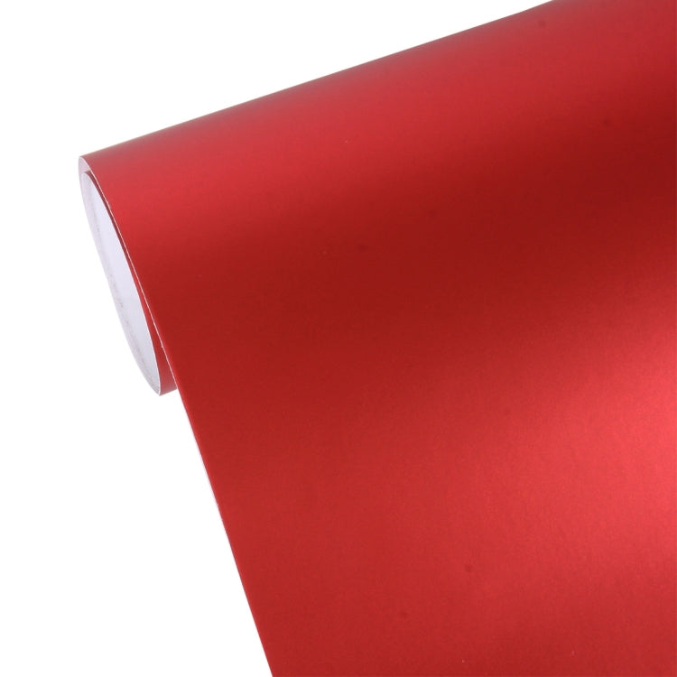 8m * 0.5m Ice Blue Metallic Matte Icy Ice Car Decal Wrap Auto Wrapping Vehicle Sticker Motorcycle Sheet Tint Vinyl Air Bubble Sticker(Red) - Auto Film by PMC TechLife | Online Shopping South Africa | PMC TechLife | Buy Now Pay Later Mobicred