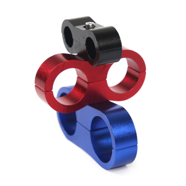 AN10 Automotive 2-hole High Pressure Tubing Fixing Clip Car Tubing Clamp Aluminum Alloy Clip Tubing Separator, Random Color Delivery - Booster Cable & Clip by PMC TechLife | Online Shopping South Africa | PMC TechLife | Buy Now Pay Later Mobicred