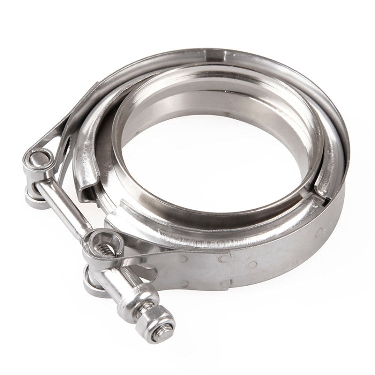 3.5 inch Car Turbo Exhaust Downpipe V-Band Clamp Stainless Steel 304 Flange Clamp - Booster Cable & Clip by PMC TechLife | Online Shopping South Africa | PMC TechLife | Buy Now Pay Later Mobicred