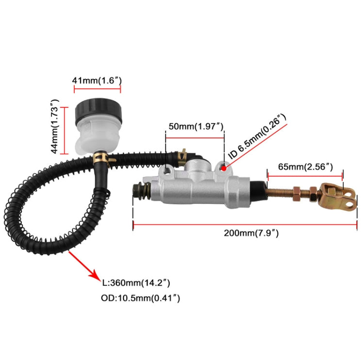 Motorcycles Rear Brake Master Cylinder Pump for Honda Sportrax 400 TRX400EX 1999-2008 - Motorbike Brakes by PMC TechLife | Online Shopping South Africa | PMC TechLife