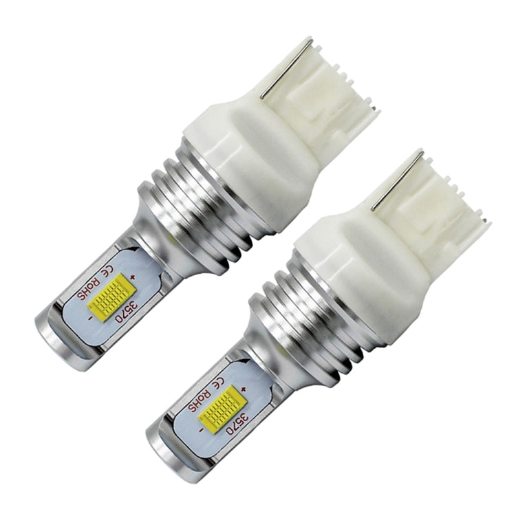 2 PCS T20/7440 72W 1000LM 6000-6500K Bright White Light Car Turn Backup LED Bulbs Reversing Lights, DC 12-24V (Ice Blue Light) - Arrow Turn Lights by PMC TechLife | Online Shopping South Africa | PMC TechLife | Buy Now Pay Later Mobicred