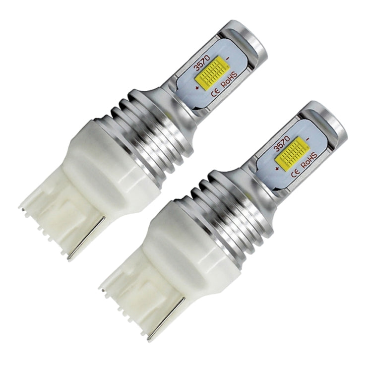 2 PCS T20/7440 72W 1000LM 6000-6500K Bright White Light Car Turn Backup LED Bulbs Reversing Lights, DC 12-24V (Ice Blue Light) - Arrow Turn Lights by PMC TechLife | Online Shopping South Africa | PMC TechLife | Buy Now Pay Later Mobicred