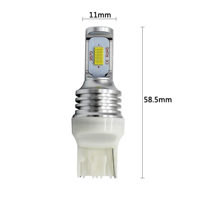 2 PCS T20/7440 72W 1000LM 6000-6500K Bright White Light Car Turn Backup LED Bulbs Reversing Lights, DC 12-24V (Ice Blue Light) - Arrow Turn Lights by PMC TechLife | Online Shopping South Africa | PMC TechLife | Buy Now Pay Later Mobicred
