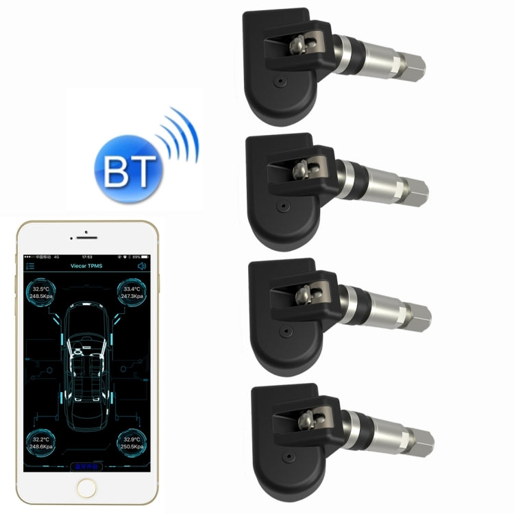 VC601 TPMS 4 Built-in Sensors Tire Pressure Monitoring Alarming System Diagnostic-tool with Bluetooth 4.0 Work on Android / iOS / iPad - Tire Pressure Gauges by PMC TechLife | Online Shopping South Africa | PMC TechLife | Buy Now Pay Later Mobicred