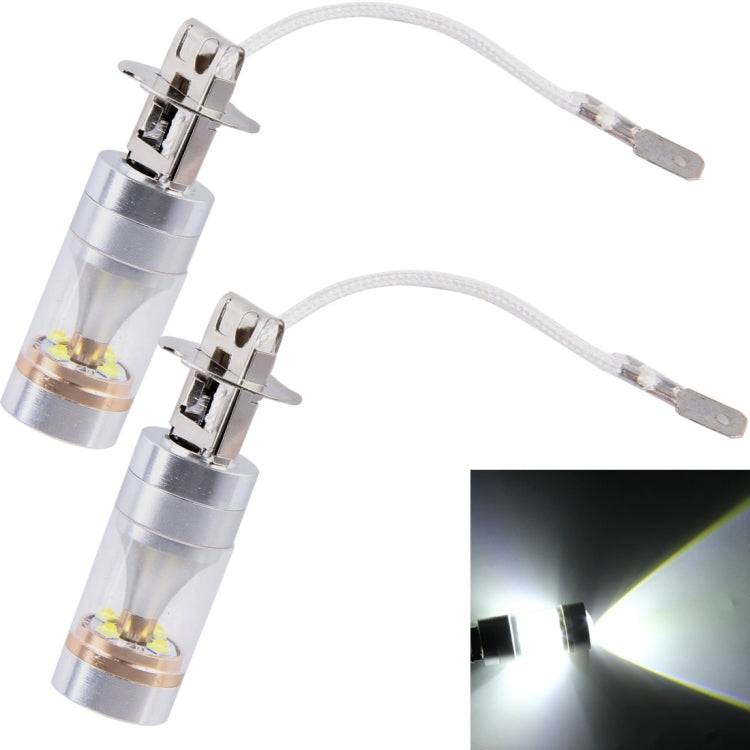 2 PCS H3 30W 350 LM 6000K White Light 6 LED Car Fog Light Bulb, DC 12V - Fog / Driving Lights by PMC TechLife | Online Shopping South Africa | PMC TechLife | Buy Now Pay Later Mobicred