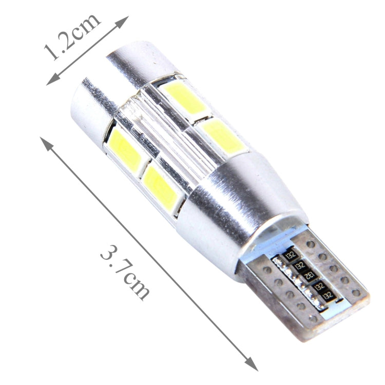 2 PCS T10 6W White Light 10 SMD 5630 LED Error-Free Canbus Car Clearance Lights Lamp, DC 12V - free shipping - PMC TechLife - Order now!