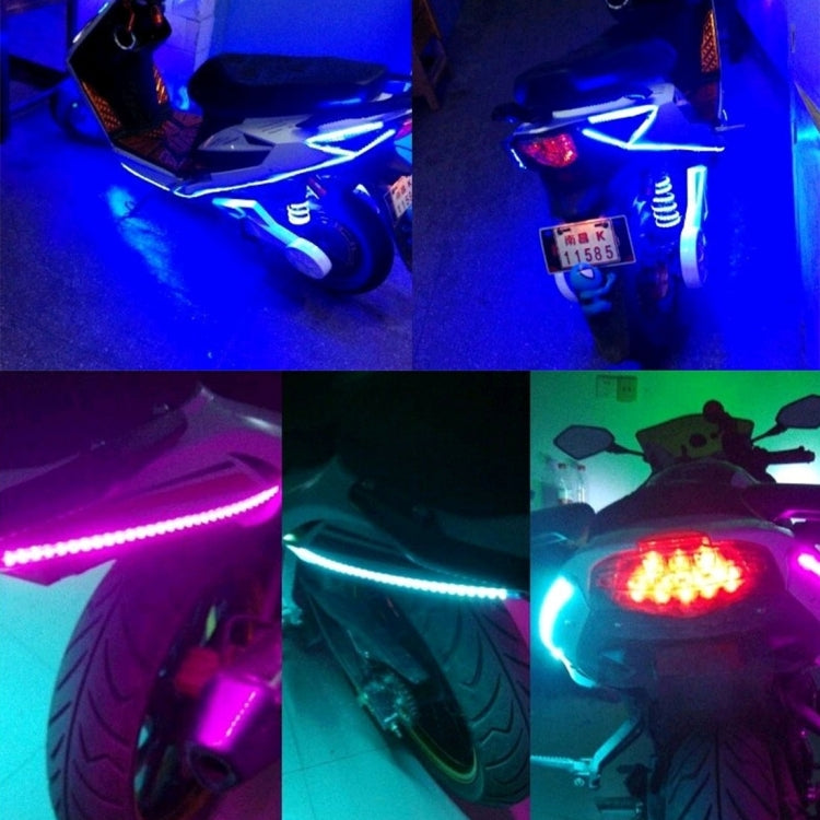 5 PCS 45 LED 3528 SMD Waterproof Flexible Car Strip Light for Car Decoration, DC 12V, Length: 90cm(Pink Light) - Decorative Lights by PMC TechLife | Online Shopping South Africa | PMC TechLife | Buy Now Pay Later Mobicred