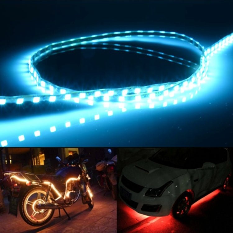 5 PCS 45 LED 3528 SMD Water-resistant Flexible Car Strip Light for Car Decoration, DC 12V, Length: 90cm(Ice Blue Light) - Decorative Lights by PMC TechLife | Online Shopping South Africa | PMC TechLife | Buy Now Pay Later Mobicred