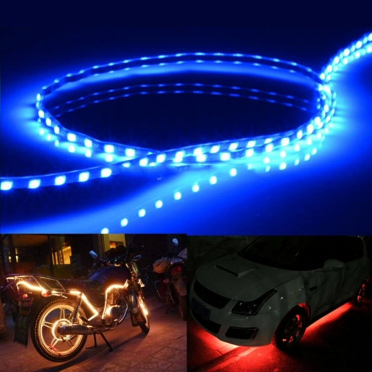 5 PCS 45 LED 3528 SMD Waterproof Flexible Car Strip Light for Car Decoration, DC 12V, Length: 90cm(Blue Light) - Decorative Lights by PMC TechLife | Online Shopping South Africa | PMC TechLife | Buy Now Pay Later Mobicred