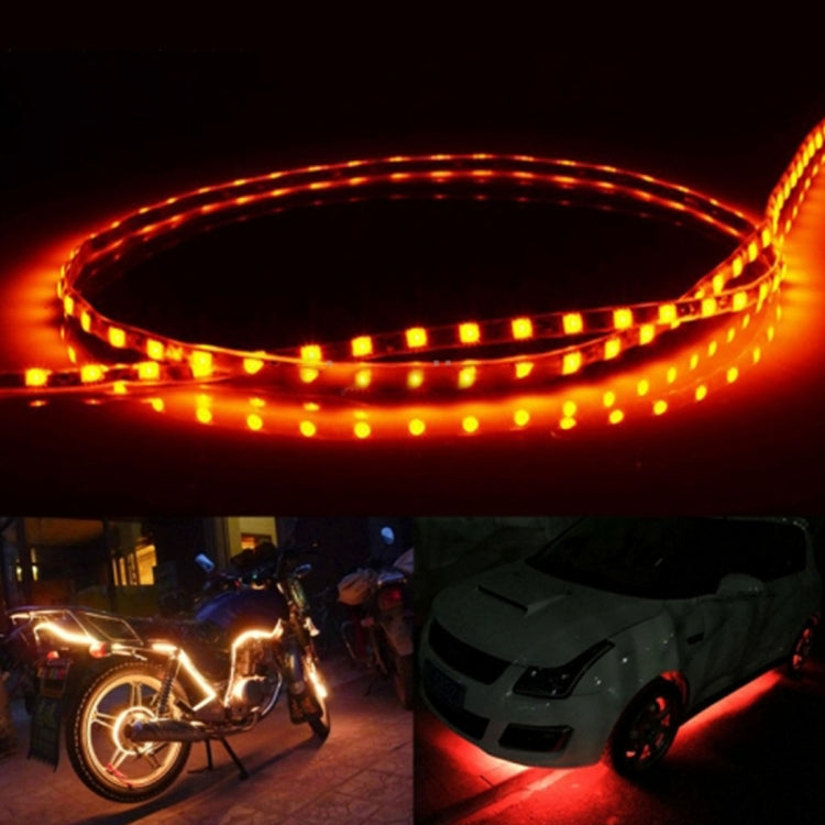 5 PCS 45 LED 3528 SMD Waterproof Flexible Car Strip Light for Car Decoration, DC 12V, Length: 90cm(Yellow Light) - Decorative Lights by PMC TechLife | Online Shopping South Africa | PMC TechLife | Buy Now Pay Later Mobicred