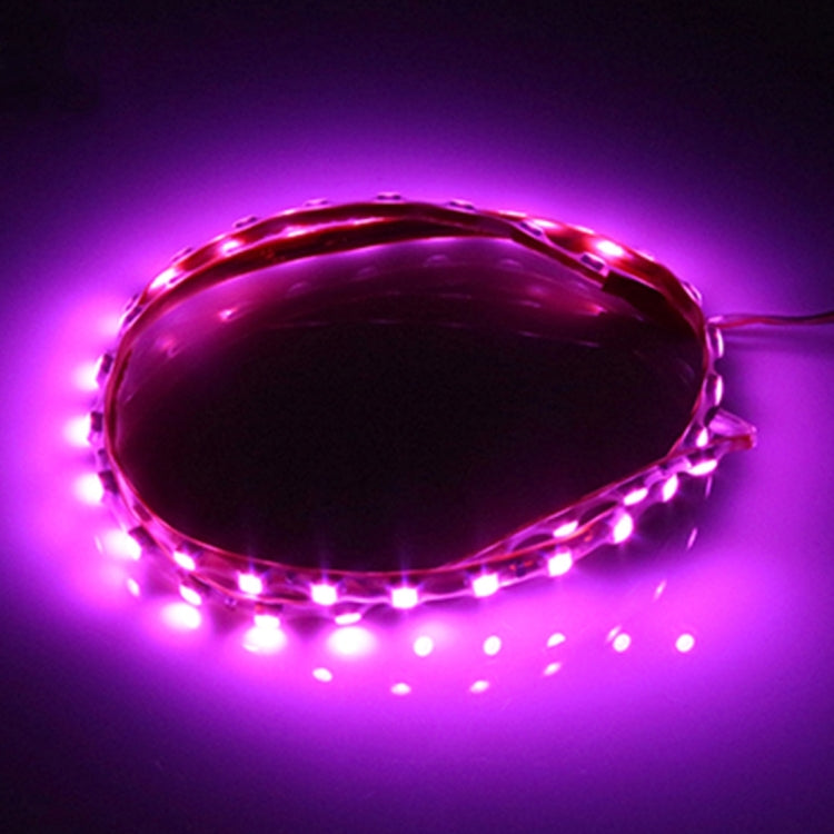 5 PCS Flow Style 45 LED 3528 SMD Waterproof Flexible Car Strip Light for Car Decoration, DC 12V, Length: 90cm(Pink Light) - Decorative Lights by PMC TechLife | Online Shopping South Africa | PMC TechLife | Buy Now Pay Later Mobicred