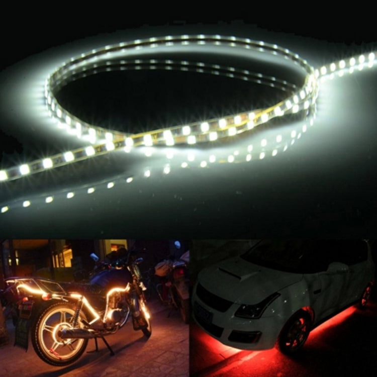 5 PCS Flow Style 45 LED 3528 SMD Waterproof Flexible Car Strip Light for Car Decoration, DC 12V, Length: 90cm(White Light) - Decorative Lights by PMC TechLife | Online Shopping South Africa | PMC TechLife | Buy Now Pay Later Mobicred