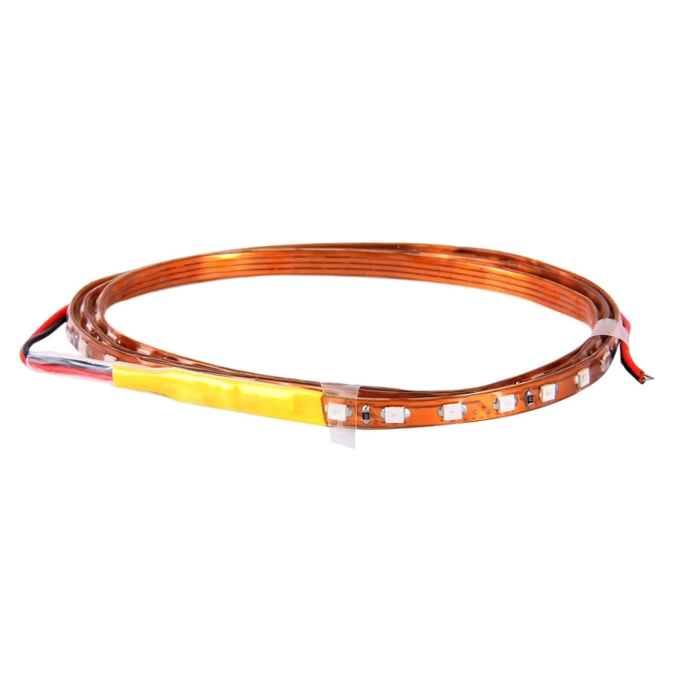 5 PCS Flow Style 45 LED 3528 SMD Waterproof Flexible Car Strip Light for Car Decoration, DC 12V, Length: 90cm(Yellow Light) - Decorative Lights by PMC TechLife | Online Shopping South Africa | PMC TechLife | Buy Now Pay Later Mobicred