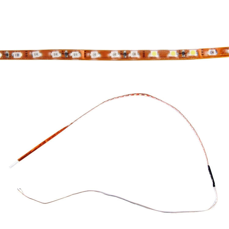 5 PCS Flow Style 45 LED 3528 SMD Waterproof Flexible Car Strip Light for Car Decoration, DC 12V, Length: 90cm(Yellow Light) - Decorative Lights by PMC TechLife | Online Shopping South Africa | PMC TechLife | Buy Now Pay Later Mobicred