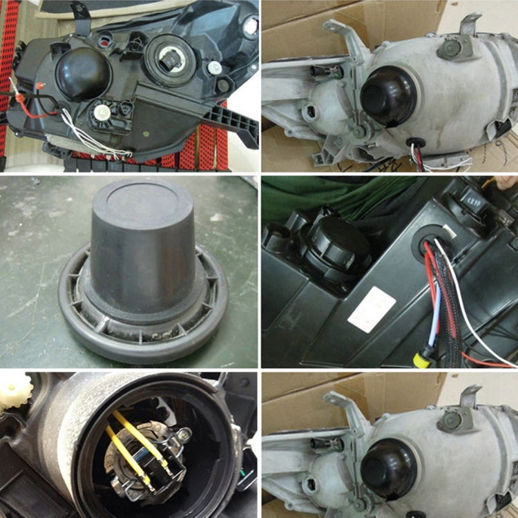 2 PCS K95 Universal Car LED Headlight HID Xenon Lamp Silicone Dust Cover Seal Caps Car Dust Cover Waterproof Dustproof Sealing Headlamp Cover for Car Retrofit, Inner Diameter: 9.5cm - Car Light Accessories by PMC TechLife | Online Shopping South Africa | PMC TechLife | Buy Now Pay Later Mobicred