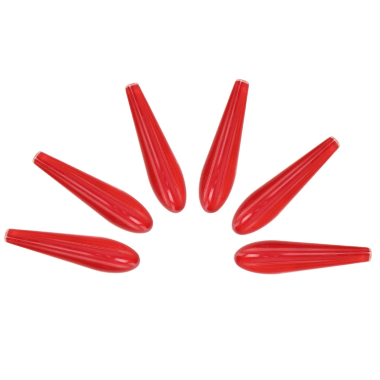 6 PCS Universal Resin Rear Spoiler Car Auto Rear Spoiler Exterior Rear Spoiler Kit Car Crash Strip Spoiler Routed Board Mute Rectifier Noise Reduction Spoiler(Red) - Decorative Sticker by PMC TechLife | Online Shopping South Africa | PMC TechLife