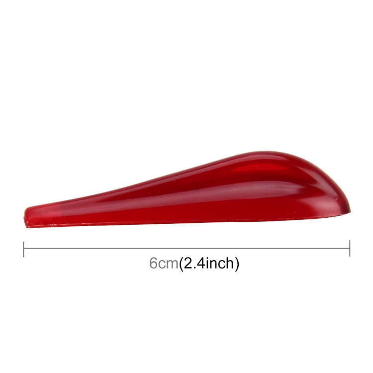 6 PCS Universal Resin Rear Spoiler Car Auto Rear Spoiler Exterior Rear Spoiler Kit Car Crash Strip Spoiler Routed Board Mute Rectifier Noise Reduction Spoiler(Red) - Decorative Sticker by PMC TechLife | Online Shopping South Africa | PMC TechLife