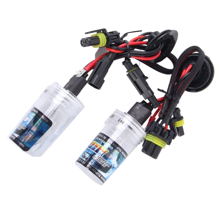 2PCS DC12V 35W H1 2800 LM HID Xenon Light Single Beam Super Vision Waterproof Head Lamp, Color Temperature: 6000K(White Light) - Xenon Lights by PMC TechLife | Online Shopping South Africa | PMC TechLife | Buy Now Pay Later Mobicred